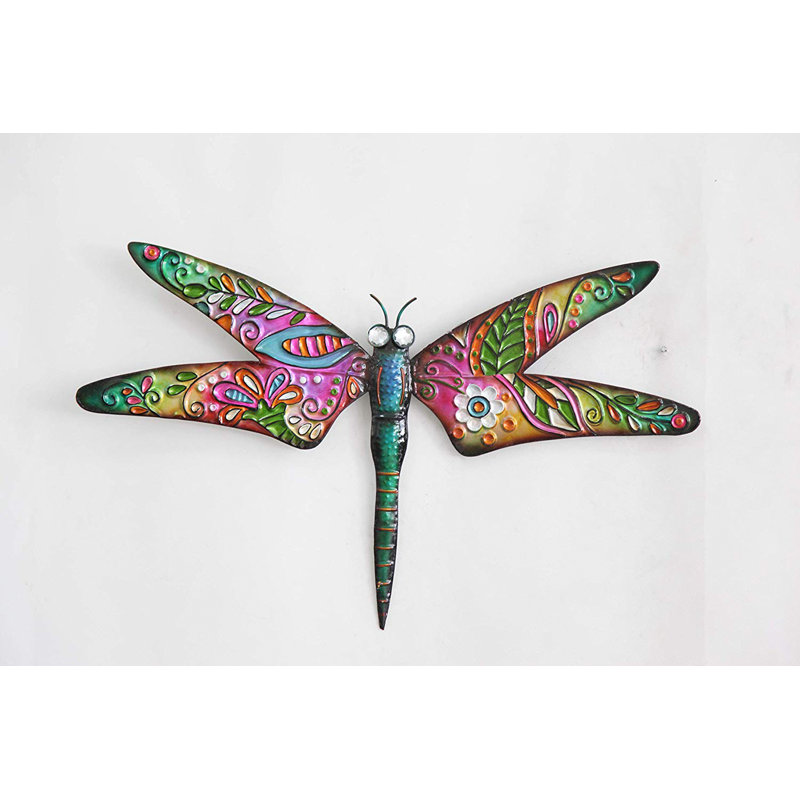 Rosalind Wheeler Larissa Dragonfly Outdoor Wall Art & Reviews | Wayfair